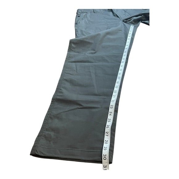 prAna Palisades Ripstop Field Mens Pants Dark Iron Gray 31x30 Relaxed Fit Hiking - Picture 6 of 13